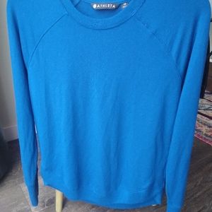 Athleta Mindset sweater XS blue